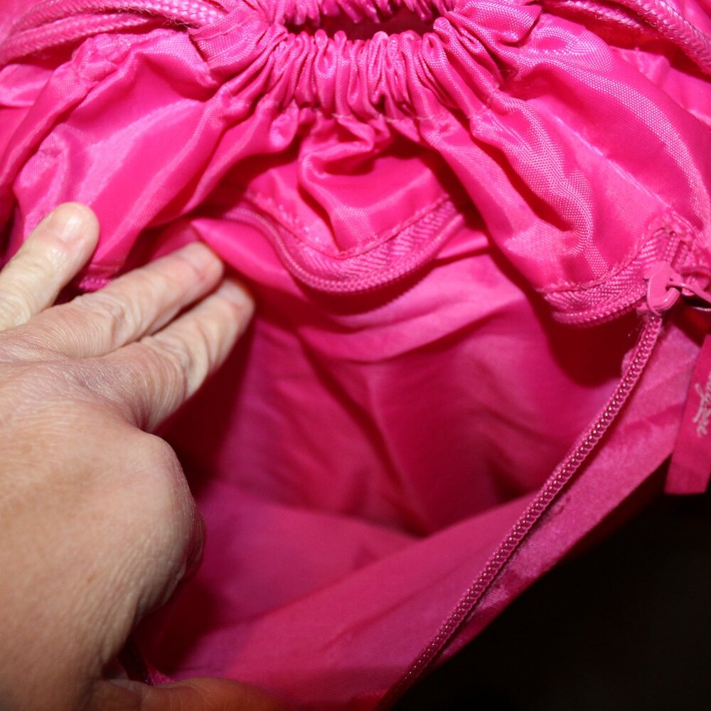 Thirty One Ruffled Cinch Bag Pink - Picture 3 of 5